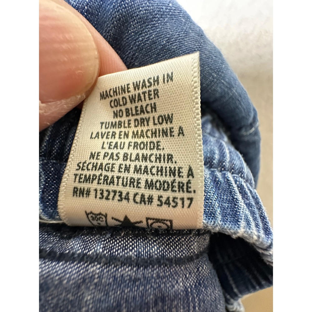 Cloth & Stone Tencel Lyocell Denim Jogger Pants Blue Drawstring Size Small - Picture 6 of 10
